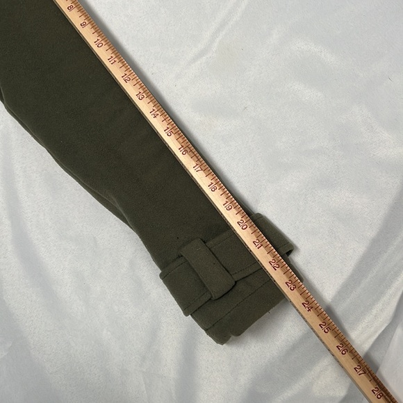 Xhilaration Military Inspired Olive Green Cropped Trench Coat - Medium - Picture 12 of 12